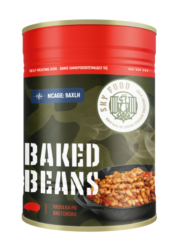 Fasolka po bretońsku w zestawie samopodgrzewającym się – ciepłe jedzenie na szlak, do pracy i w trasę. www.adolfkudlinski.pl