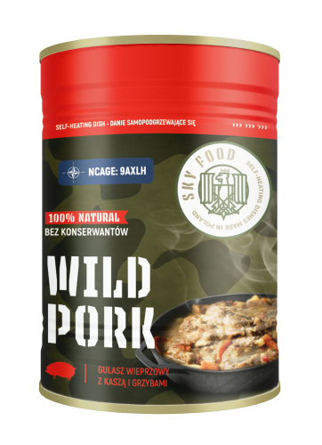 Samopodgrzewający się gulasz z kaszą i grzybami – gotowy posiłek turystyczny bez kuchenki i prądu www.adolfkudlinski.pl